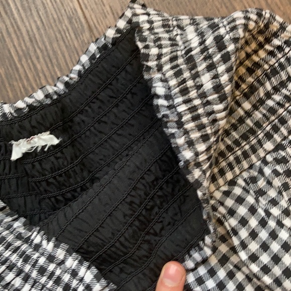 Ruffled black and white checkered skort - Picture 4 of 4